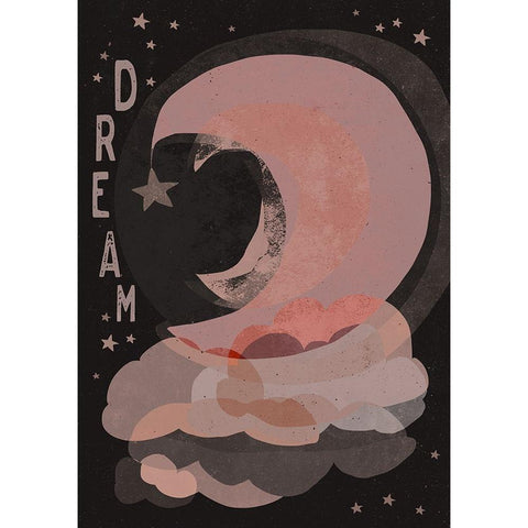 Dream (Dark Version) White Modern Wood Framed Art Print by Treechild