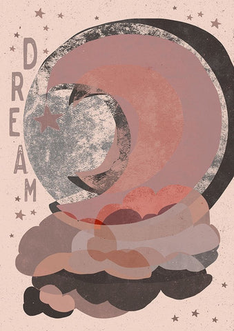 Dream (Light Version) Black Ornate Wood Framed Art Print with Double Matting by Treechild