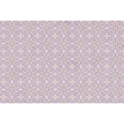 Purple Tiles Pattern White Modern Wood Framed Art Print by Treechild