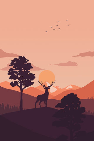 Summer Sunset Black Modern Wood Framed Art Print by Thai, Xuan