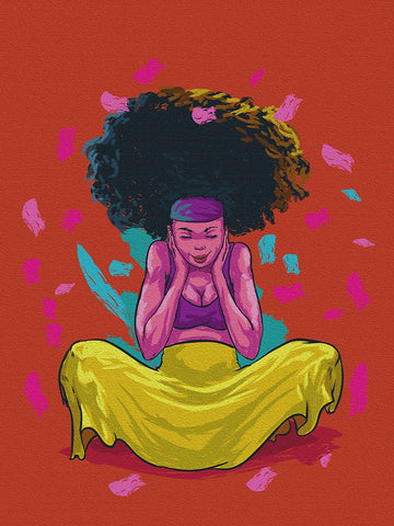 the color queen Black Modern Wood Framed Art Print by msonthe, Joshua