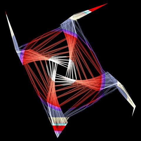 Handshakes Black Modern Wood Framed Art Print by Mystic Number