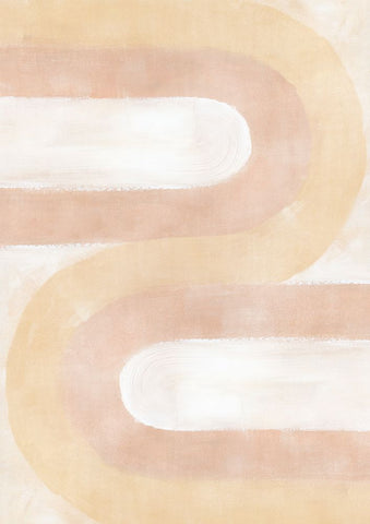 Myung waves White Modern Wood Framed Art Print with Double Matting by Laiz Blursbyai, Rosana