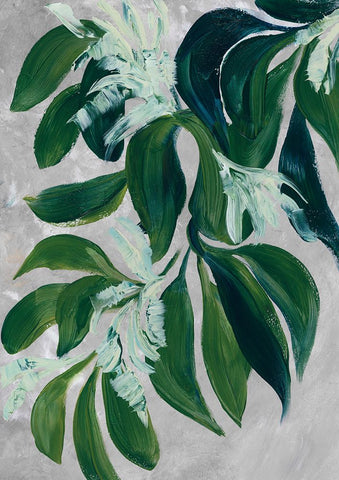 Yoon leaves Black Ornate Wood Framed Art Print with Double Matting by Laiz Blursbyai, Rosana