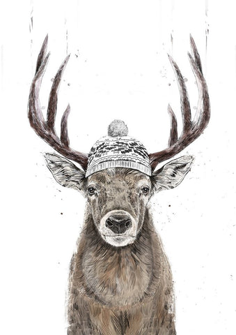 Lets go outside Black Ornate Wood Framed Art Print with Double Matting by Solti, Balazs