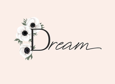 Anemone dream White Modern Wood Framed Art Print with Double Matting by Laiz Blursbyai, Rosana