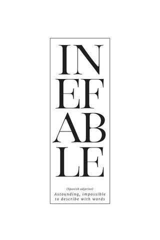 Astounding Inefable Black Modern Wood Framed Art Print by Laiz Blursbyai, Rosana