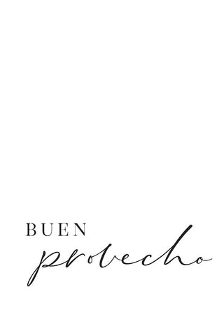 Buen provecho White Modern Wood Framed Art Print with Double Matting by Laiz Blursbyai, Rosana