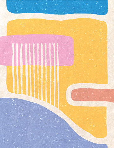 Geometrical Face Black Ornate Wood Framed Art Print with Double Matting by Demir, Aylin