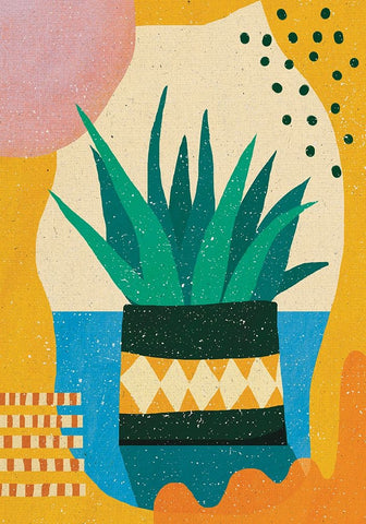 The Orange Day Black Modern Wood Framed Art Print by Demir, Aylin