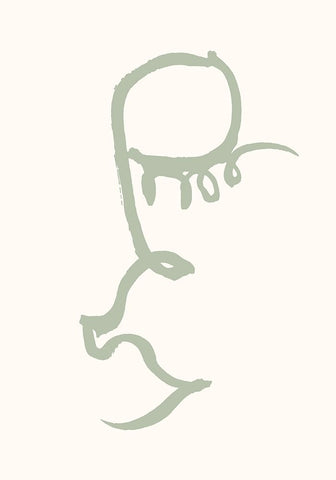 Eye Green Black Ornate Wood Framed Art Print with Double Matting by Pictufy Studio II