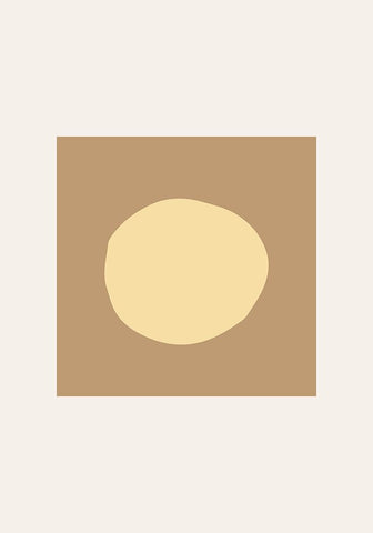 Abstract Circle Black Modern Wood Framed Art Print by Pictufy Studio