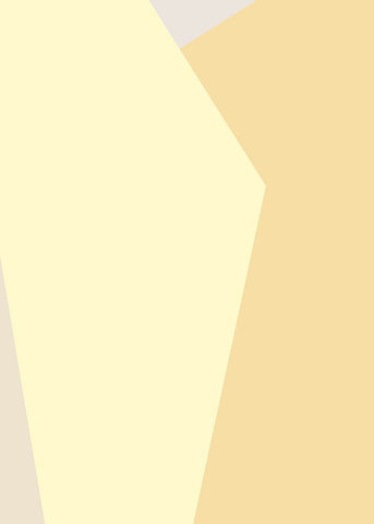 Abstract Yellow White Modern Wood Framed Art Print with Double Matting by Pictufy Studio