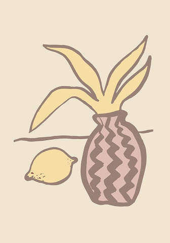 Limon Black Ornate Wood Framed Art Print with Double Matting by Pictufy Studio