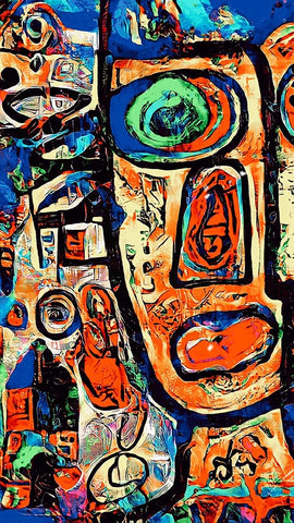 Blick vint Black Modern Wood Framed Art Print by Baco, Velibor