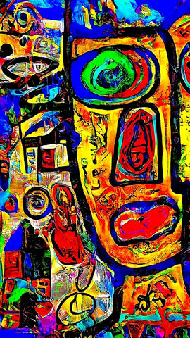 Blick Black Modern Wood Framed Art Print by Baco, Velibor