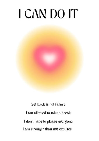 Motivational Aura Poster Black Modern Wood Framed Art Print by Amelie