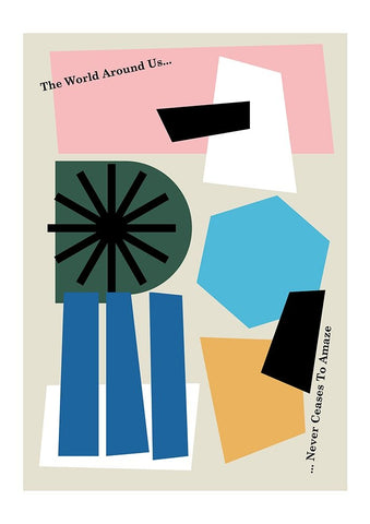 The World Around Us Grey White Modern Wood Framed Art Print with Double Matting by Collett, Frances