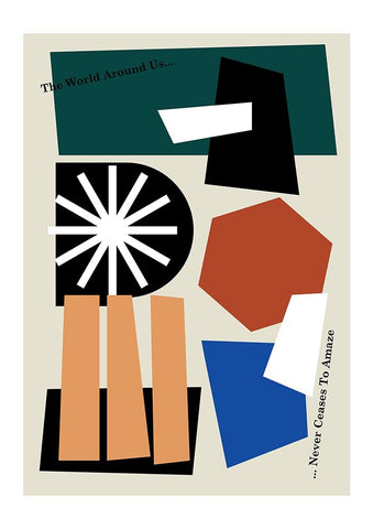 The World Around Us Greige White Modern Wood Framed Art Print with Double Matting by Collett, Frances