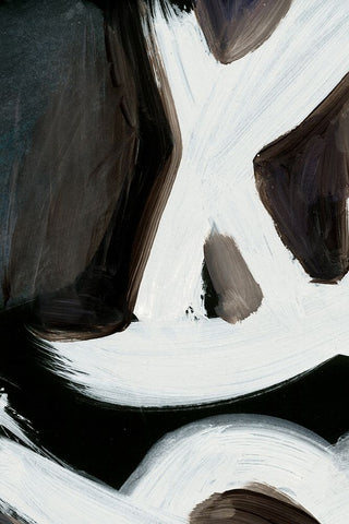 Connected No2 Black Ornate Wood Framed Art Print with Double Matting by Hobday, Dan