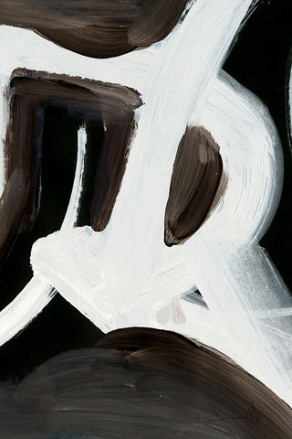 Connected White Modern Wood Framed Art Print with Double Matting by Hobday, Dan