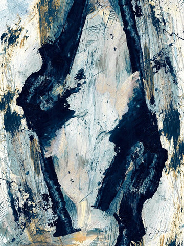 Glacier White Modern Wood Framed Art Print with Double Matting by Hobday, Dan