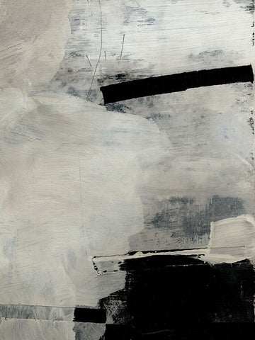 Forever White Modern Wood Framed Art Print with Double Matting by Hobday, Dan