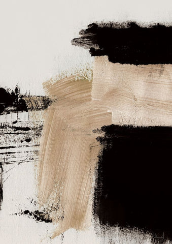 Path Black Modern Wood Framed Art Print by Hobday, Dan