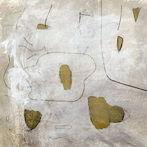 Perpetual White Modern Wood Framed Art Print with Double Matting by Hobday, Dan