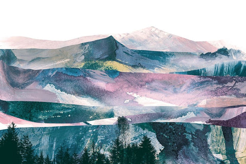 Views Black Ornate Wood Framed Art Print with Double Matting by Hobday, Dan