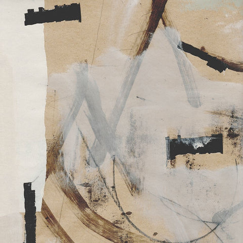 Reunion Black Modern Wood Framed Art Print by Hobday, Dan