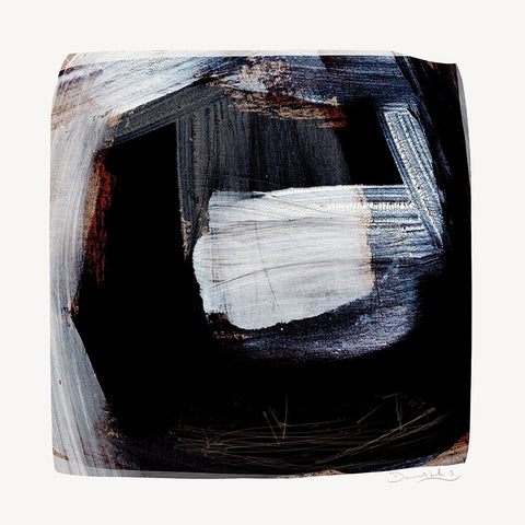 Trapped Black Modern Wood Framed Art Print by Hobday, Dan