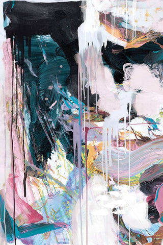 Statement No2 Black Ornate Wood Framed Art Print with Double Matting by Hobday, Dan