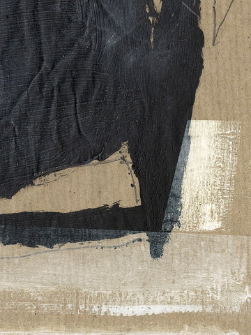 Texture White Modern Wood Framed Art Print with Double Matting by Hobday, Dan