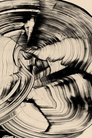 Tornado White Modern Wood Framed Art Print with Double Matting by Hobday, Dan
