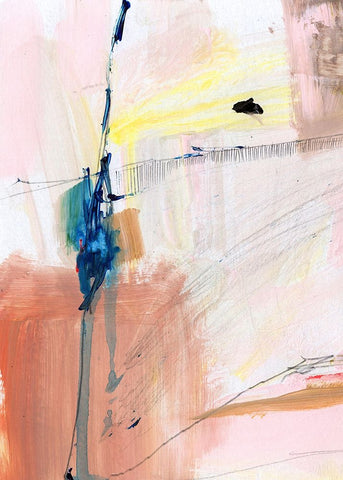 Summer Dream No2 Black Modern Wood Framed Art Print by Hobday, Dan