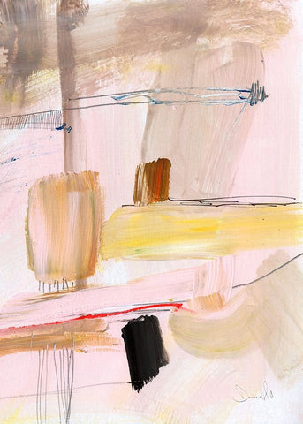 Summer Dream Black Modern Wood Framed Art Print by Hobday, Dan