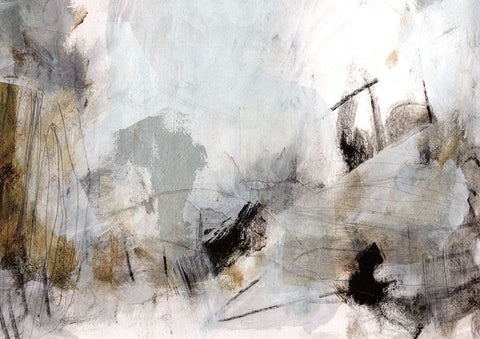 The Past Black Modern Wood Framed Art Print by Hobday, Dan