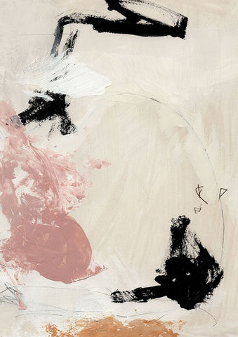 Ballet White Modern Wood Framed Art Print with Double Matting by Hobday, Dan