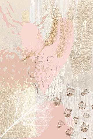 Morning Pink-1 White Modern Wood Framed Art Print with Double Matting by Moss, Sally Ann