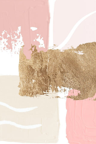 Pride of Pink-3 Black Ornate Wood Framed Art Print with Double Matting by Moss, Sally Ann