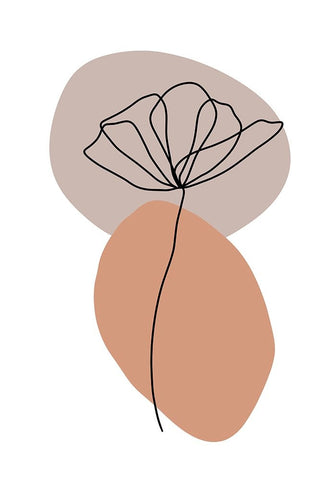 Untitled White Modern Wood Framed Art Print with Double Matting by Boulova, Veronika