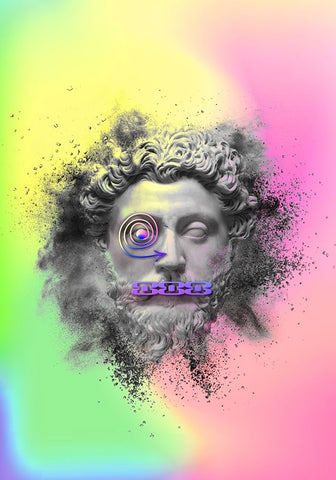 Felios Black Ornate Wood Framed Art Print with Double Matting by Roze, Fadil