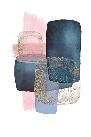 Monday blues-1 Black Modern Wood Framed Art Print by Ann Moss, Sally