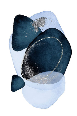 Arctic Ice-3 White Modern Wood Framed Art Print with Double Matting by Ann Moss, Sally