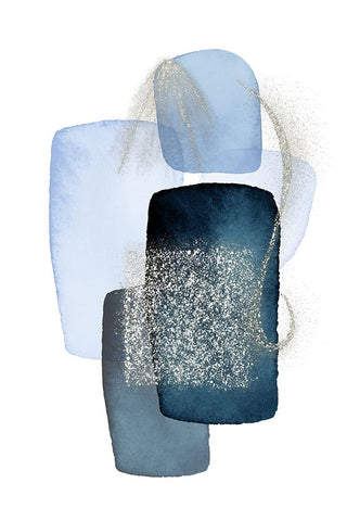 Arctic Ice-1 Black Modern Wood Framed Art Print by Ann Moss, Sally