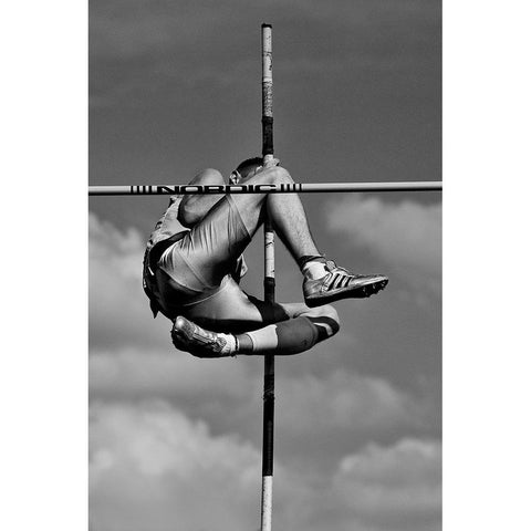 A Cross In The Sky Black Modern Wood Framed Art Print by Kravanja, Jure