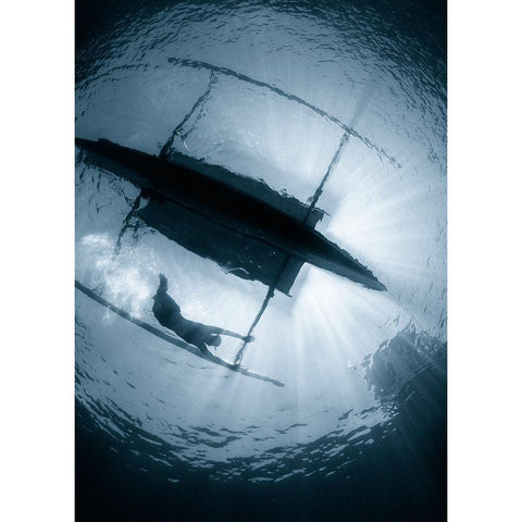 Gymnast Gold Ornate Wood Framed Art Print with Double Matting by Narchuk, Andrey