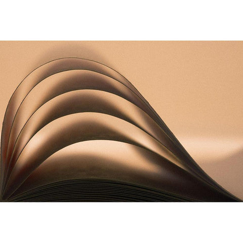 Wave White Modern Wood Framed Art Print by Ghesquiere, Hilde