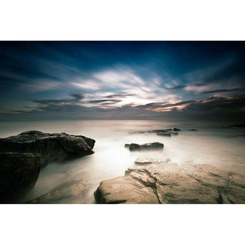 Morning Breaks Black Modern Wood Framed Art Print by Brackstone, Mel